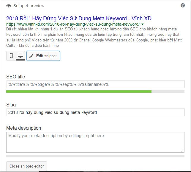 2018 Rồi ! Hãy Dừng Việc Sử Dụng Meta Keyword 3