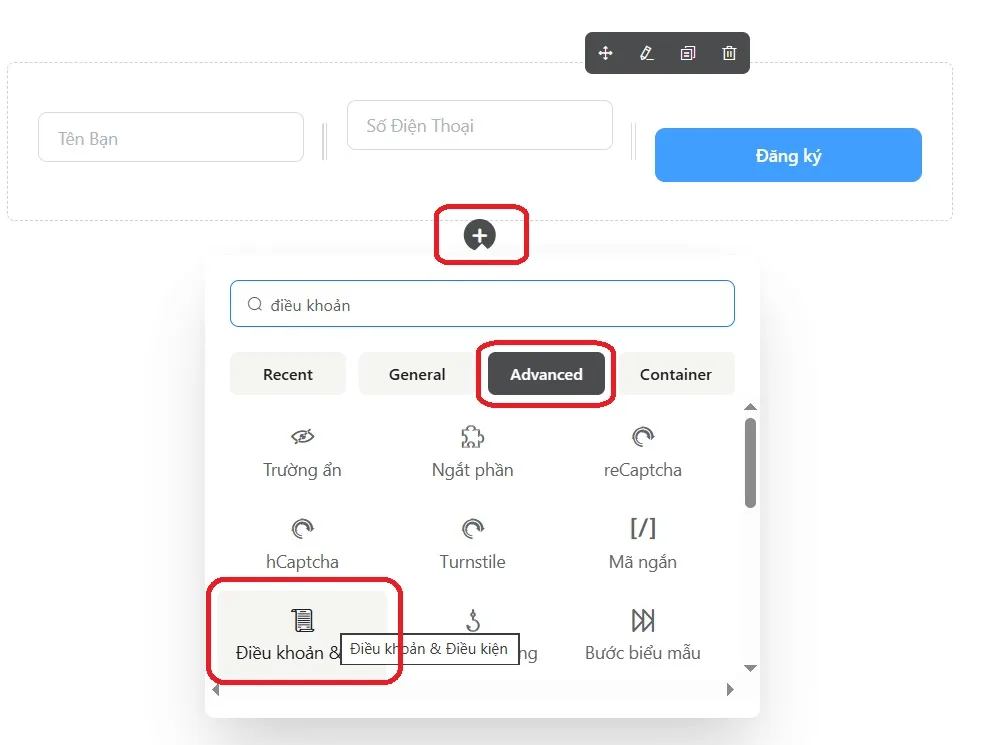 Thêm Điều Khoản Và Điều Kiện Vào Fluent Form 2