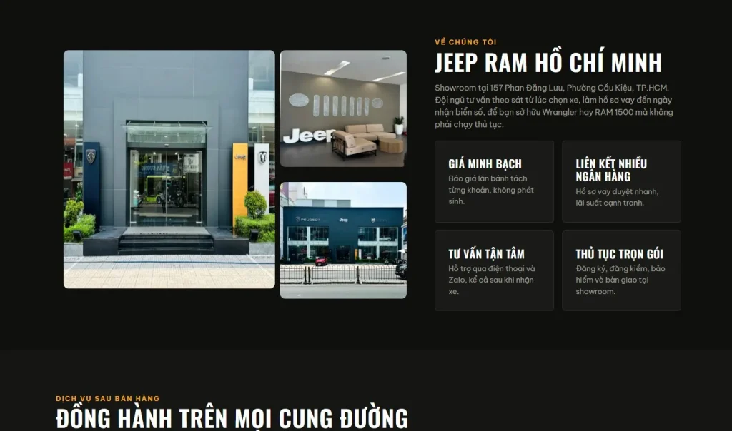 Showroom Jeep RAM Hồ Chí Minh