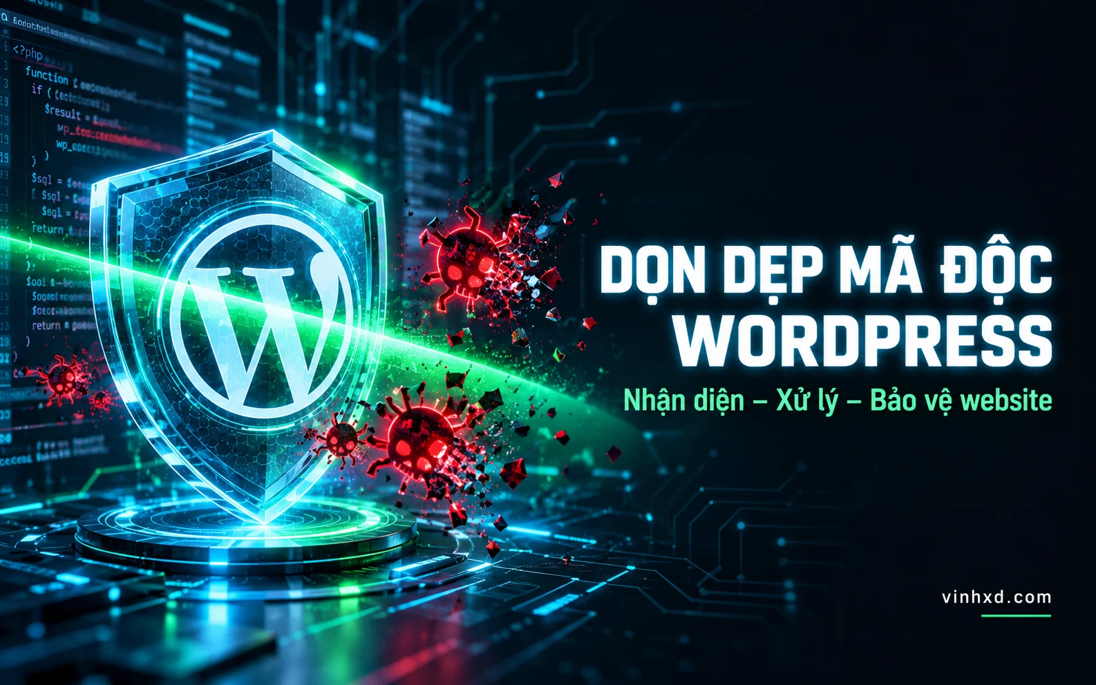 Website WordPress bị nhiễm mã độc? Dấu hiệu nhận biết và cách dọn dẹp – Vĩnh XD 1